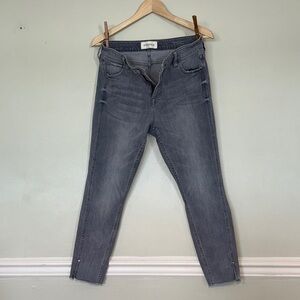 Stonefield High Rise Conrad Ankle Women's Gray Jeans Size 31X37